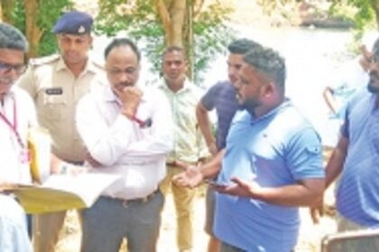 Tension prevails as Usgao-Khandepar locals  oppose bandhara on river fearing flooding