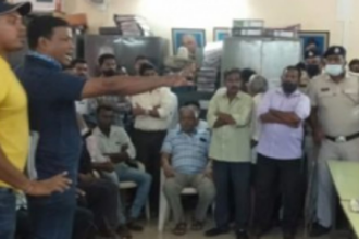 Tension prevails at Kundaim during BDO inspection of Chitrapur Mutt