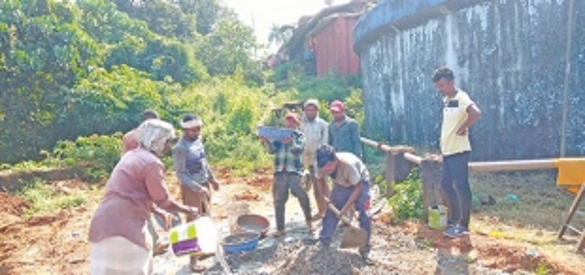 Tension prevails at Shantinagar over mobile tower set up in residential area