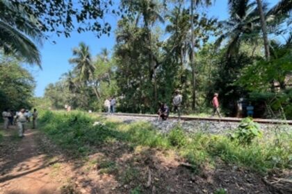 Tensions prevailed in Velsao as RVNL dumps materials into private property