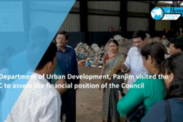 The Department of Urban Development, Panaji visited the Mapusa Municipal Council to assess the financial position of the Council