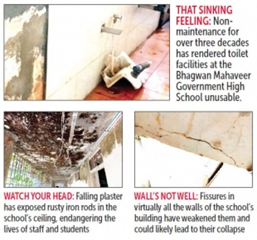 The Govt high school in Padi has not been repaired for 35 years 1 The Govt high school in Padi has not been repaired for 35 years