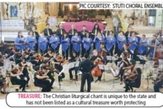 The Gregorian liturgical chant is Goa's priceless intangible heritage