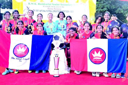 The King’s School triumph at CBSE U-17
Girls National Football Championship