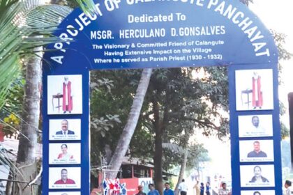 The Walkway inaugurated at Calangute