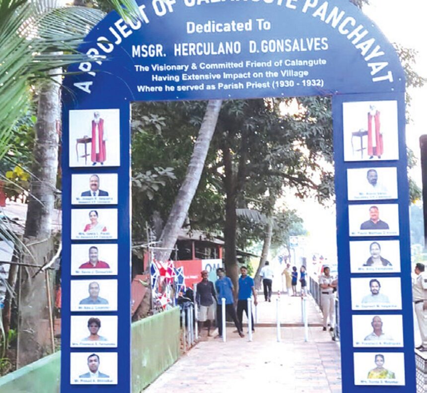 The Walkway inaugurated at Calangute