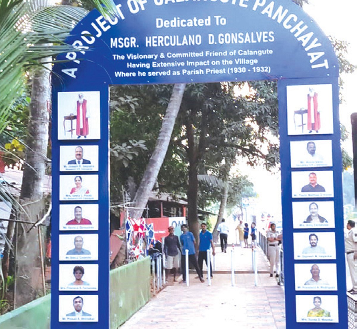 The Walkway inaugurated at Calangute