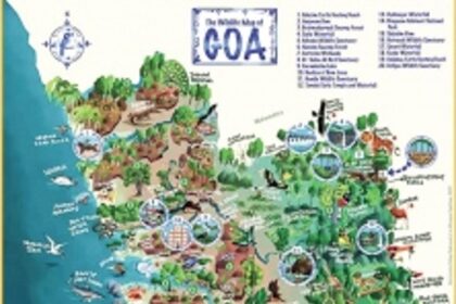 The Wildlife Map of Goa – a visual and educative treat
