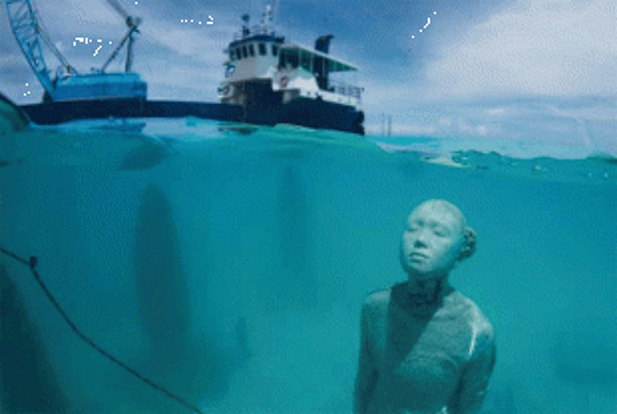 The World’s First Intertidal Art Gallery has opened in the Maldives