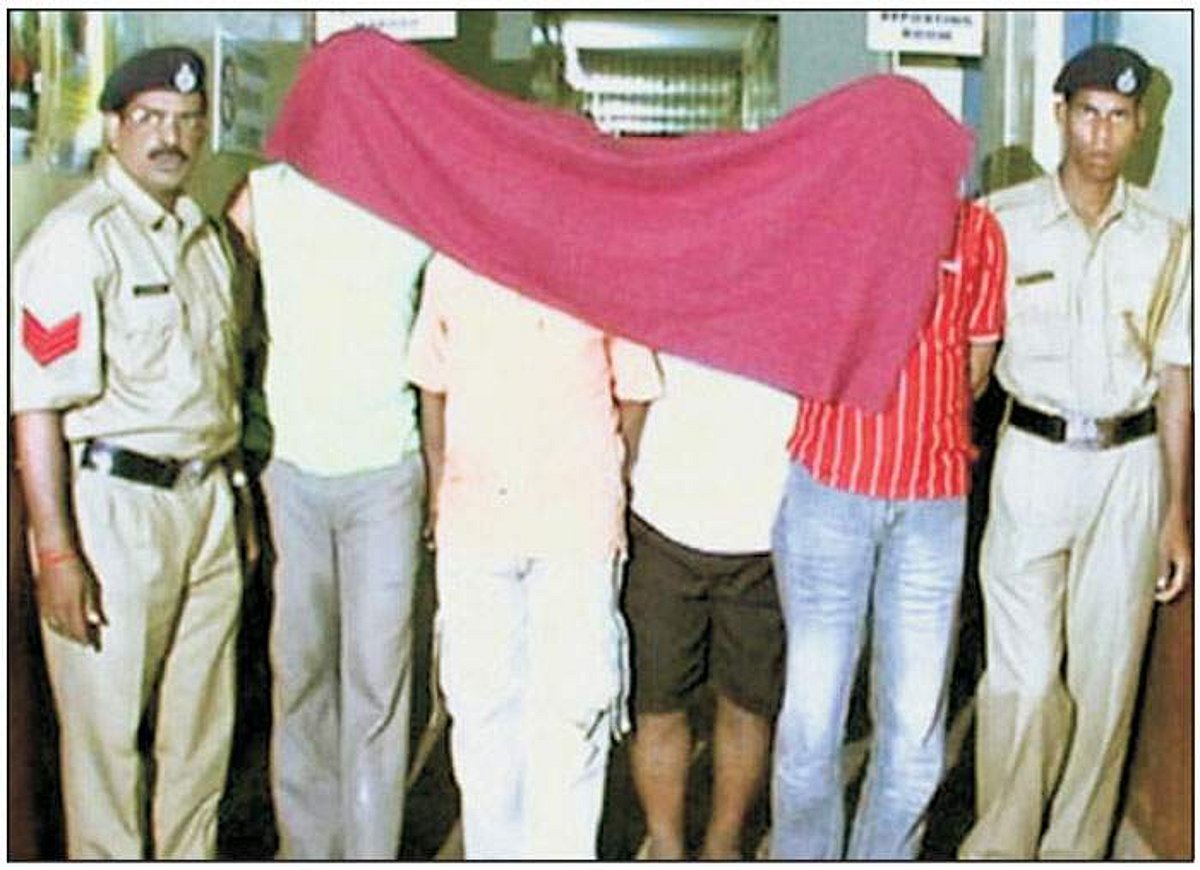 The accused in the sex racket case. Photo by Santosh Mirajkar.