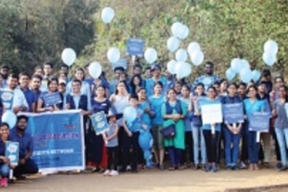The blue walk