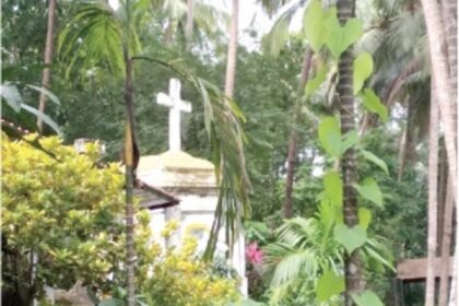 The extinct convent of Old Goa which formed the black priests well ahead of USA