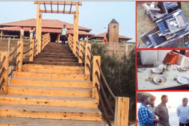 The hotel at Gawdewada-Morjim, where goons armed with weapons attacked tourists