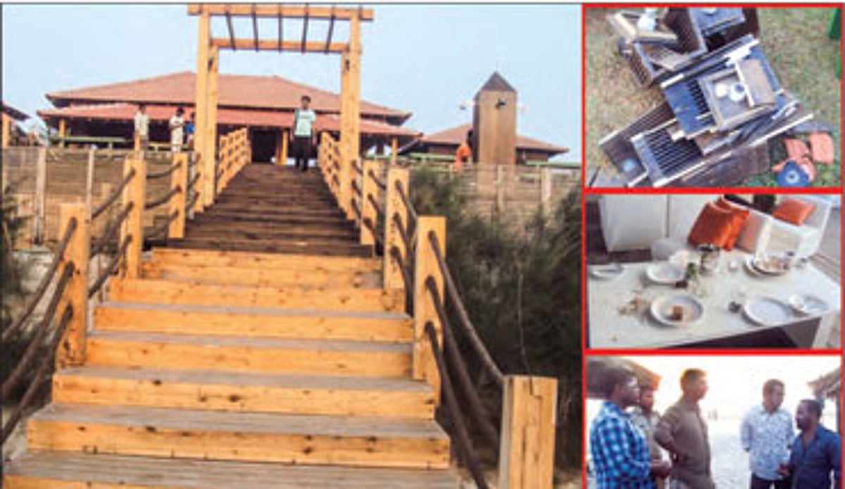 The hotel at Gawdewada-Morjim, where goons armed with weapons attacked tourists
