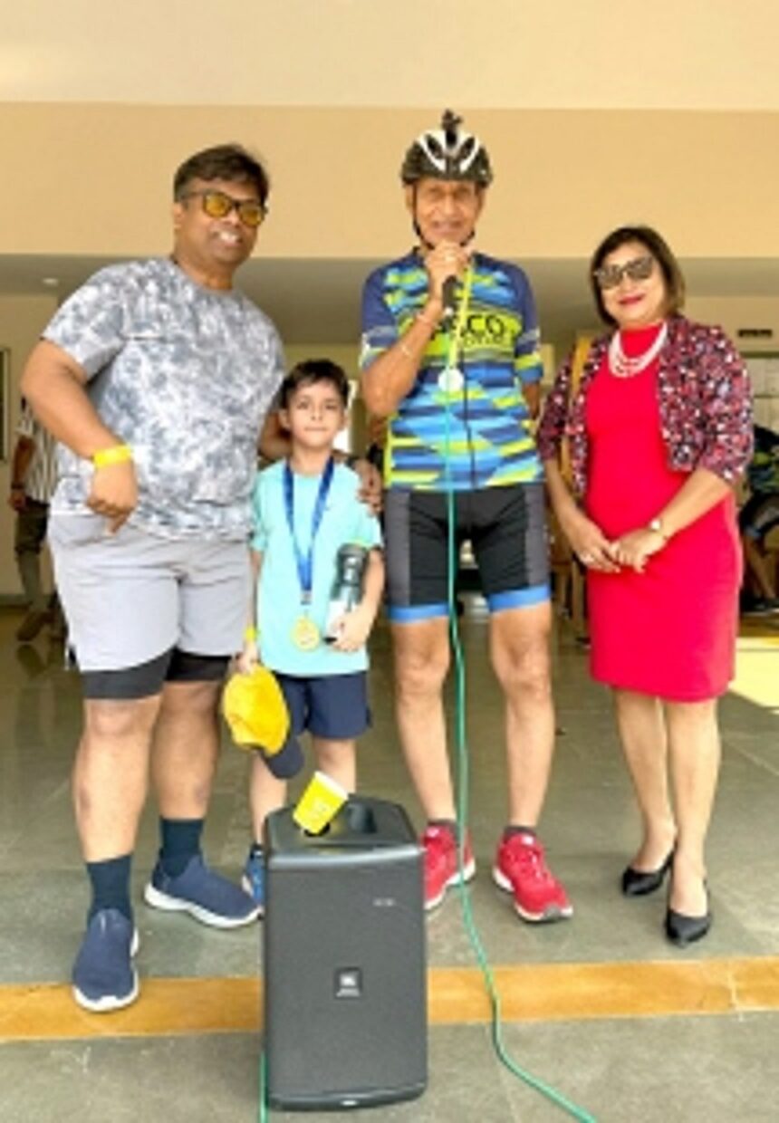 The indefatigable fighter cycling and making his own way