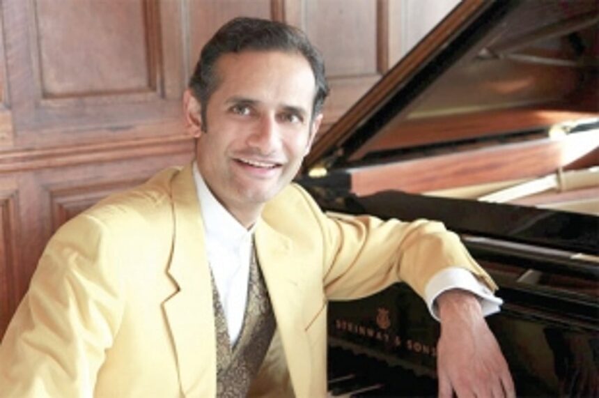 The maestro at the captivating piano