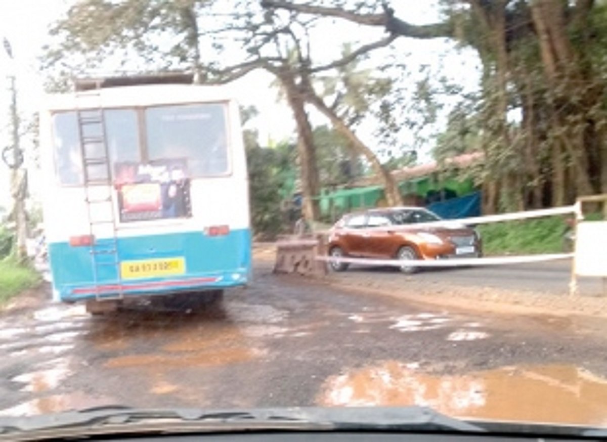 The rains have stopped but  flooding of road continues