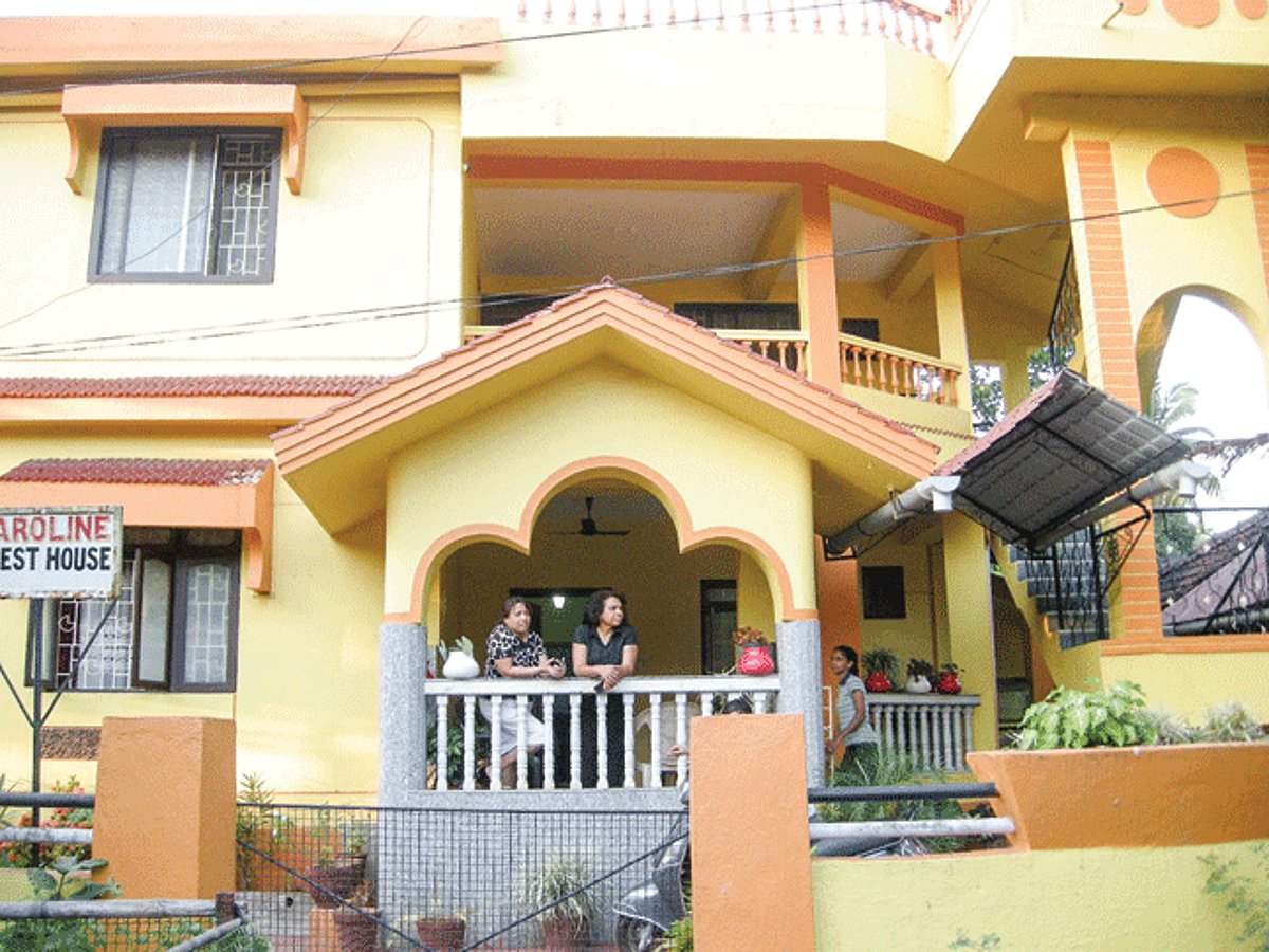 The residence of Benaulim MLA Caitu Silva at Benaulim on Friday evening.