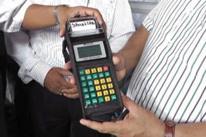 The ticket issuing machine which was launched by the KTC on Wednesday