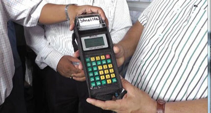 The ticket issuing machine which was launched by the KTC on Wednesday
