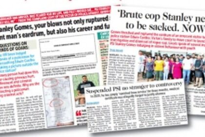 The voice of Goa is heard, FIR lodged against brute cop Stanley Gomes