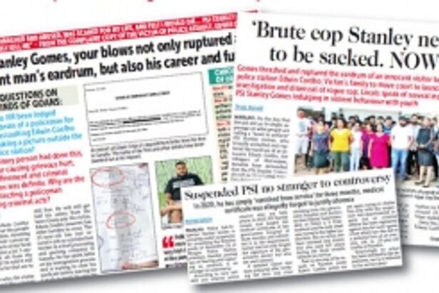 The voice of Goa is heard, FIR lodged against brute cop Stanley Gomes