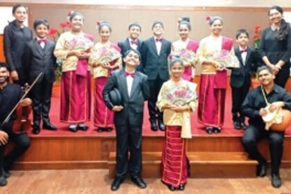 The young and enthusiastic musical talent at the annual Mando Festival