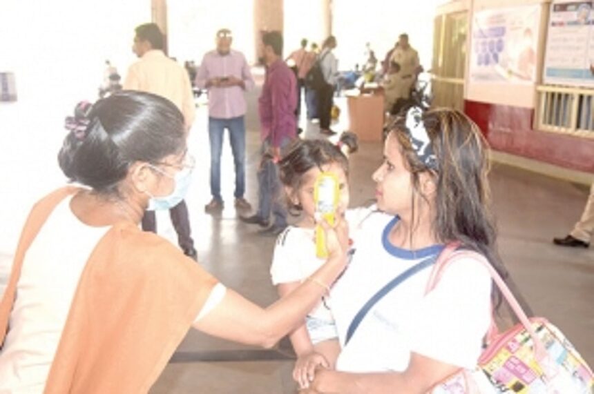 Thermal scanning of passengers at Margao rail station begins 1 Thermal scanning of passengers at Margao rail station begins