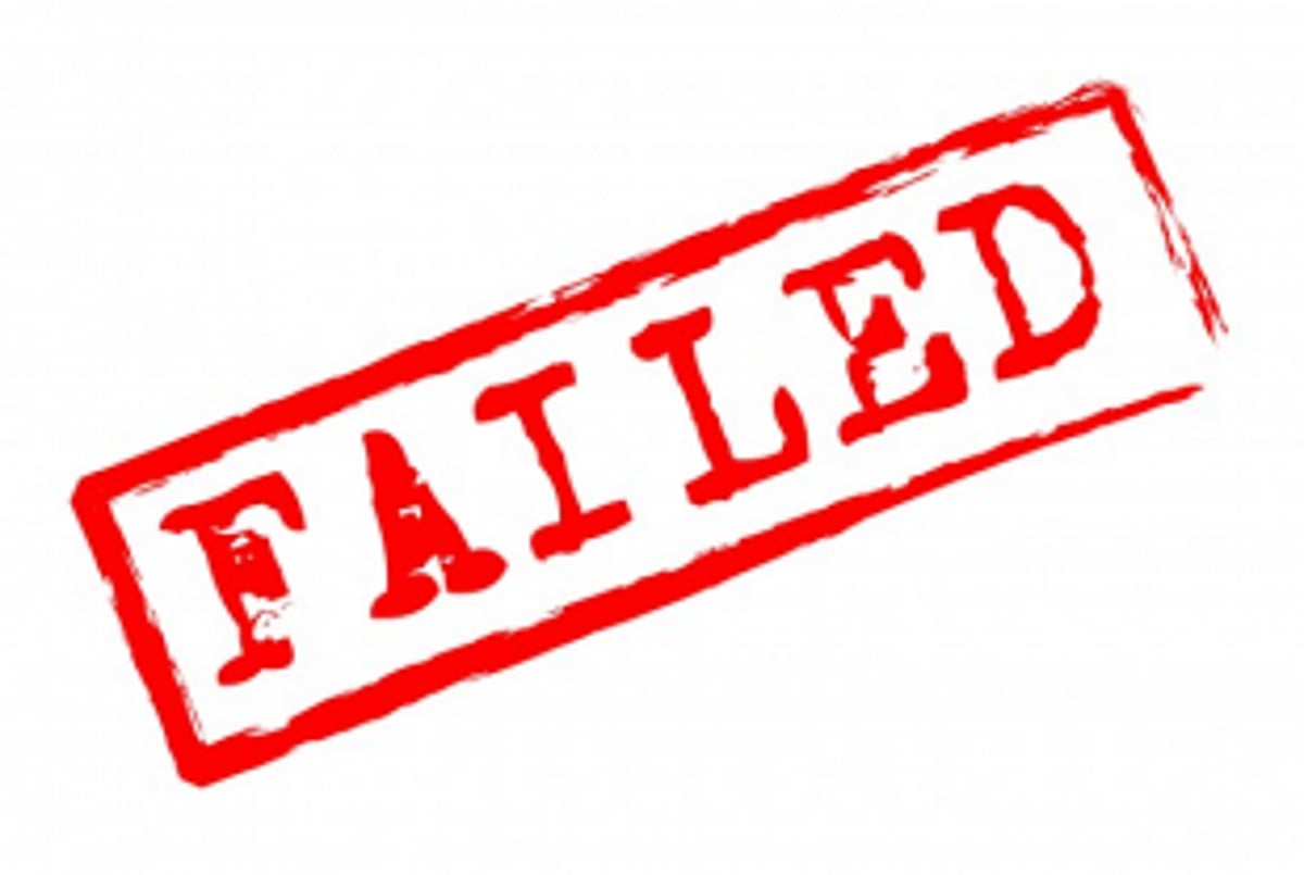 They’ve failed the test, so scrap them?