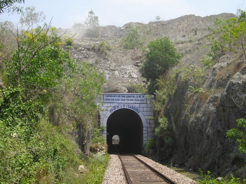 This hillock has been ravaged by blasting for basalt stones at Sao Jose de Areal village.