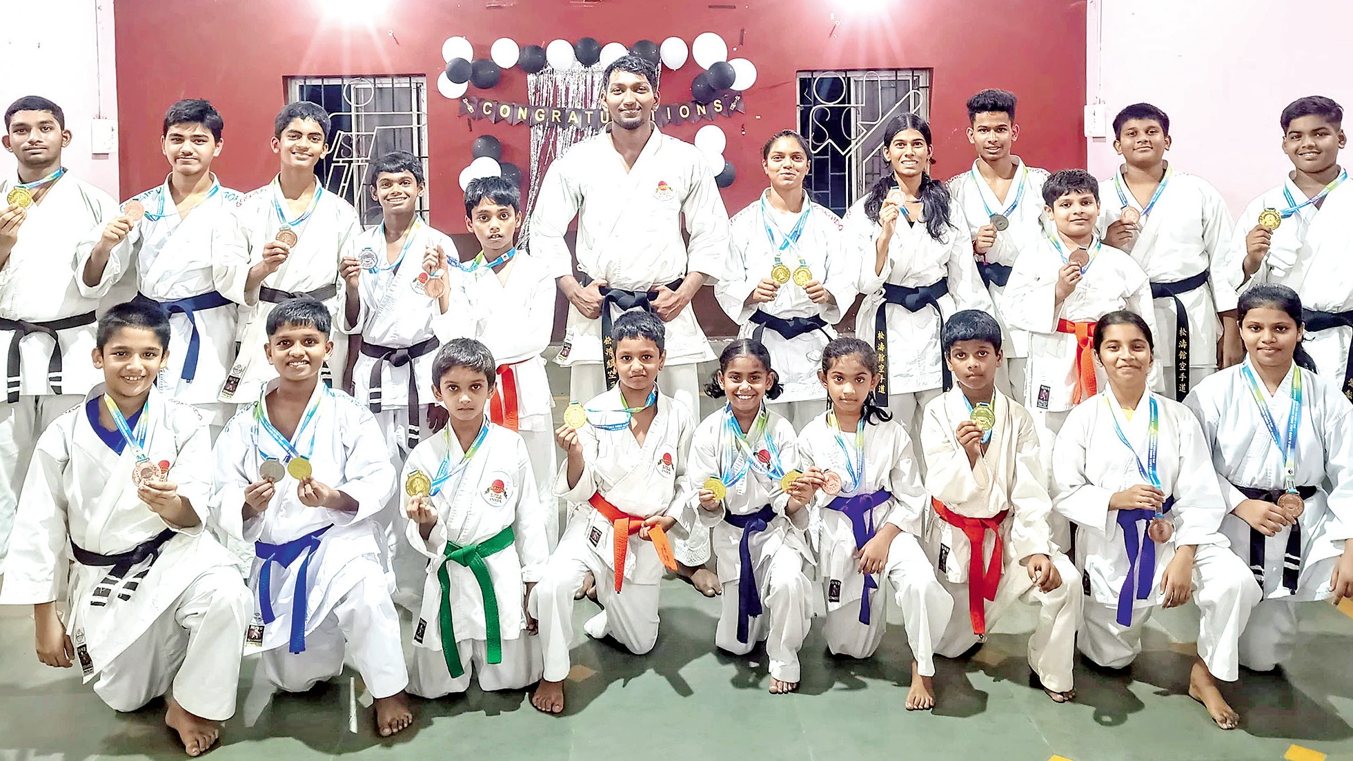 Thivim Karate Dojo Wins 29 Medals at IJKAI National Championship