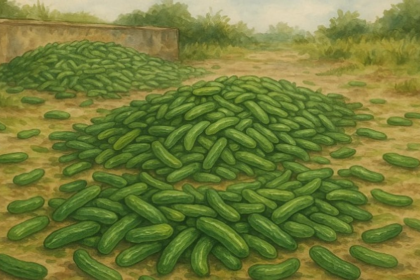 Thousands of Cucumbers Found Dumped in Chimbel; Locals Question Wastage and Demand Answers