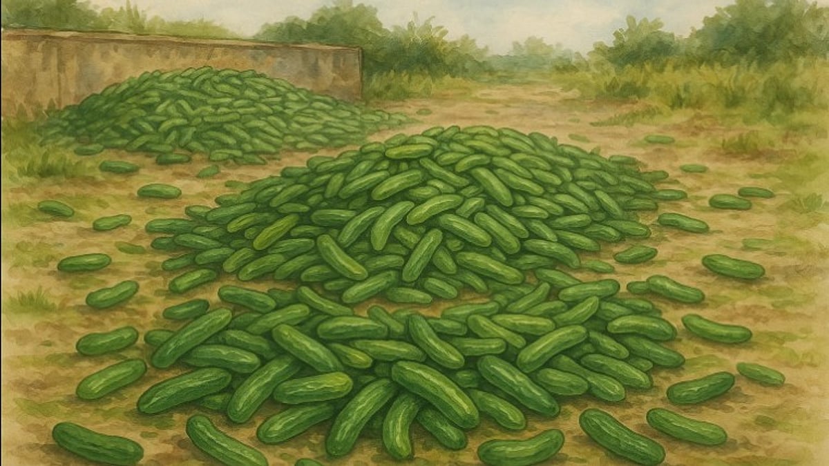 Thousands of Cucumbers Found Dumped in Chimbel; Locals Question Wastage and Demand Answers