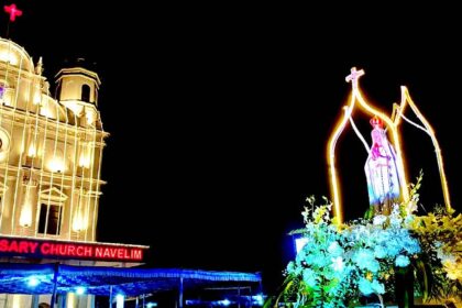 Thousands of devotees participate in traditional procession at Navelim