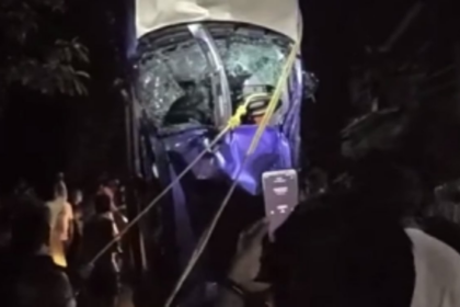 Three Lives Lost as Family Car Plunges into River at Sanguem