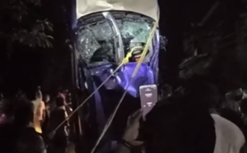 Three Lives Lost as Family Car Plunges into River at Sanguem