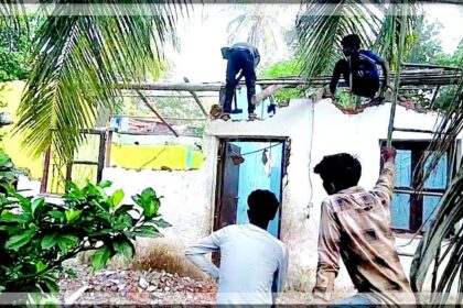 Three illegal structures demolished
in Calangute following HC directives