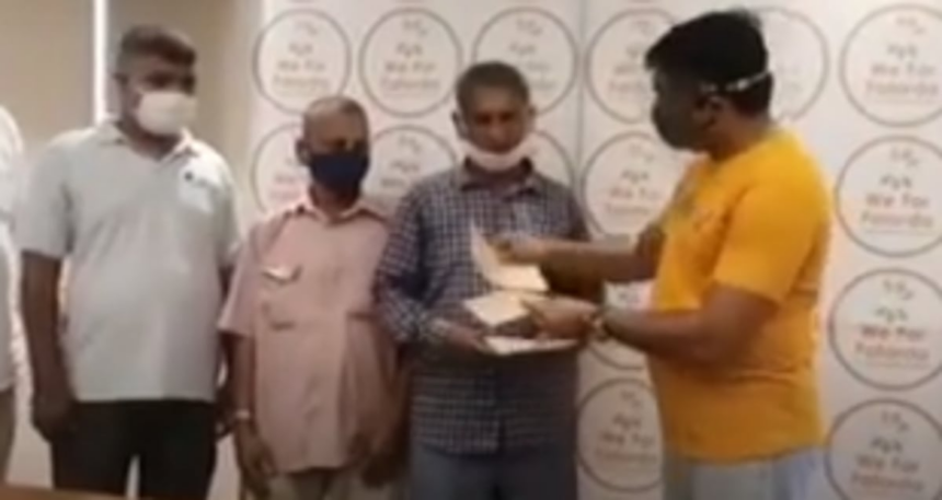 Three rickshaw owners  compensated for loss