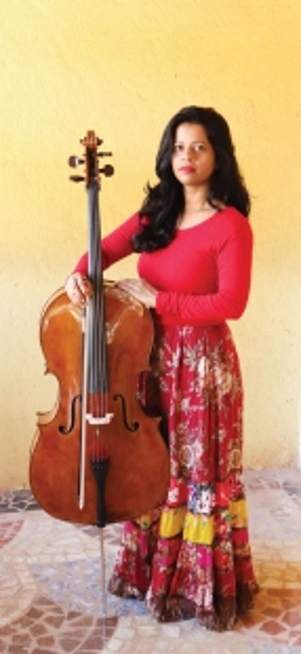 Through the music in her heart