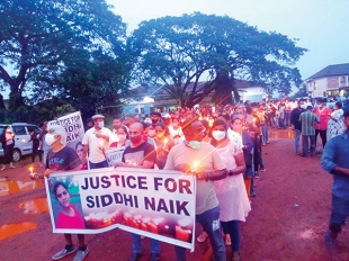 To seek justice, show solidarity, protestors  hold candlelight procession at Aldona