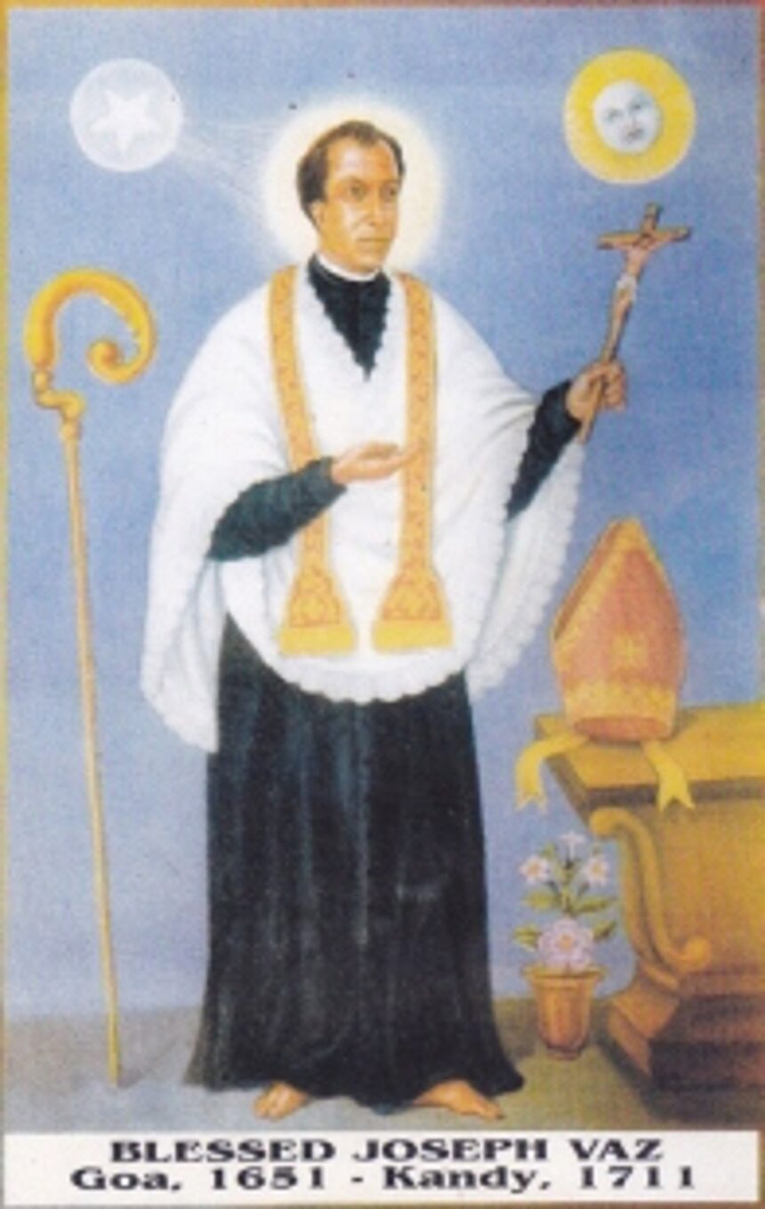 To walk in the footsteps of St Joseph Vaz