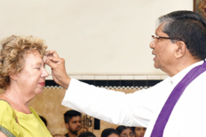 Touch-free Ash Wednesday in a pandemic