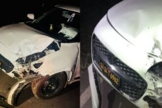 Tourist-Driven Rental Car Crashes Into Electricity Pole along the Parra Coconut Tree Road