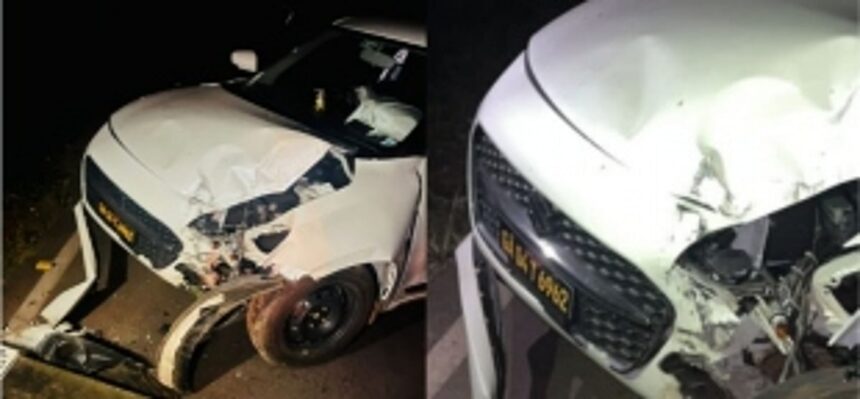 Tourist-Driven Rental Car Crashes Into Electricity Pole along the Parra Coconut Tree Road 1 Tourist-Driven Rental Car Crashes Into Electricity Pole along the Parra Coconut Tree Road