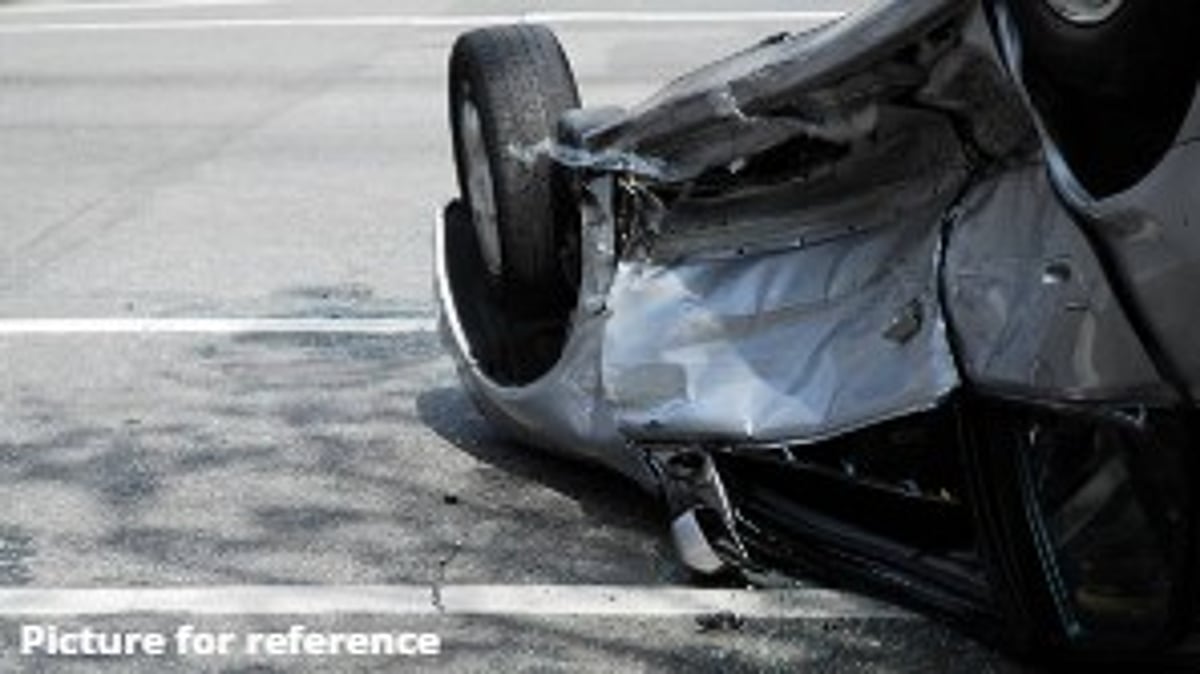 Tourist Injured as Car Overturns in Siolim, Goa While Trying to Avoid Cow