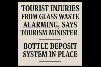 Tourist Injuries from Glass Waste Alarming, Says Tourism Minister; Bottle Deposit System in Place