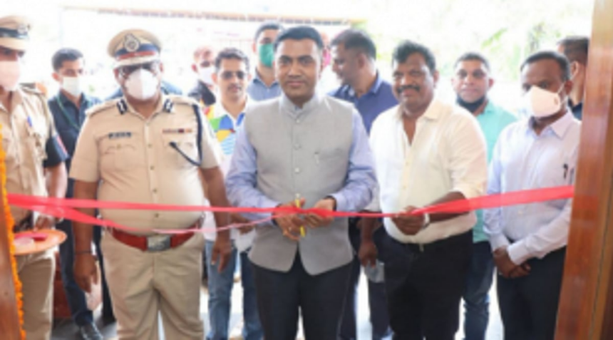 Tourist Police open assistance booth at Candolim Beach 1 Tourist Police open assistance booth at Candolim Beach