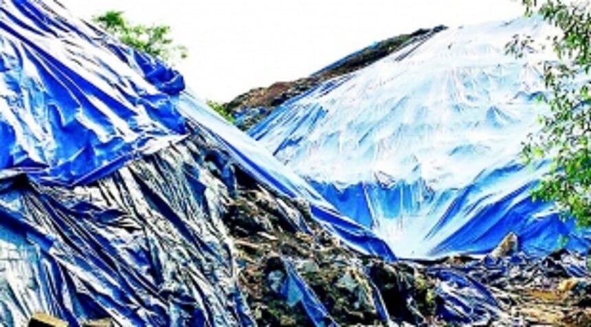 Toxic waste lying unattended