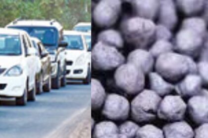 Traffic chaos as iron pellets mistaken for gold on Margao bypass