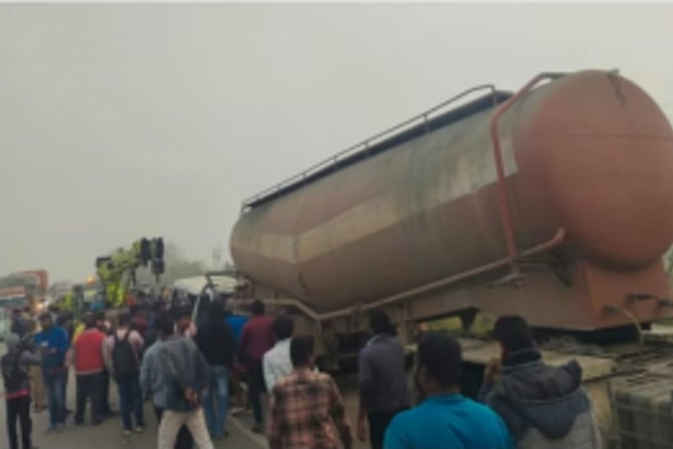 Tragedy Strikes as SUV Collides with Stationary Tanker: 12 Lives Lost, 1 Critically Injured